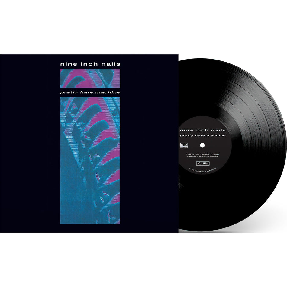 Nine Inch Nails, Pretty Hate Machine, vinyl, cover, album, packshot