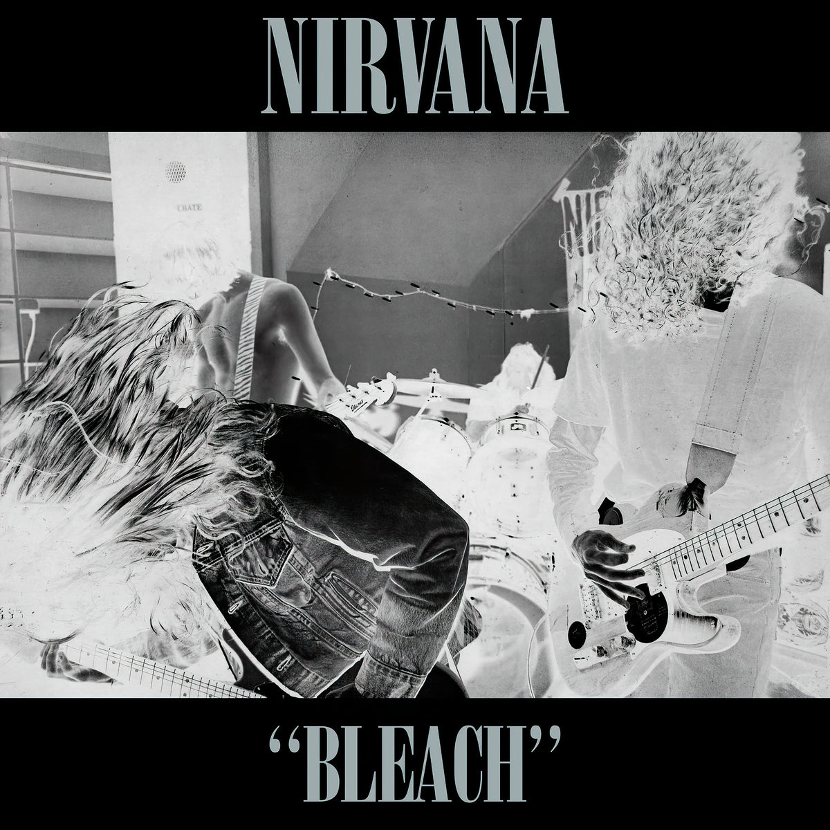 Nirvana, bleach, kurt kobain, cover, album, album art, vinyl, about a girl,