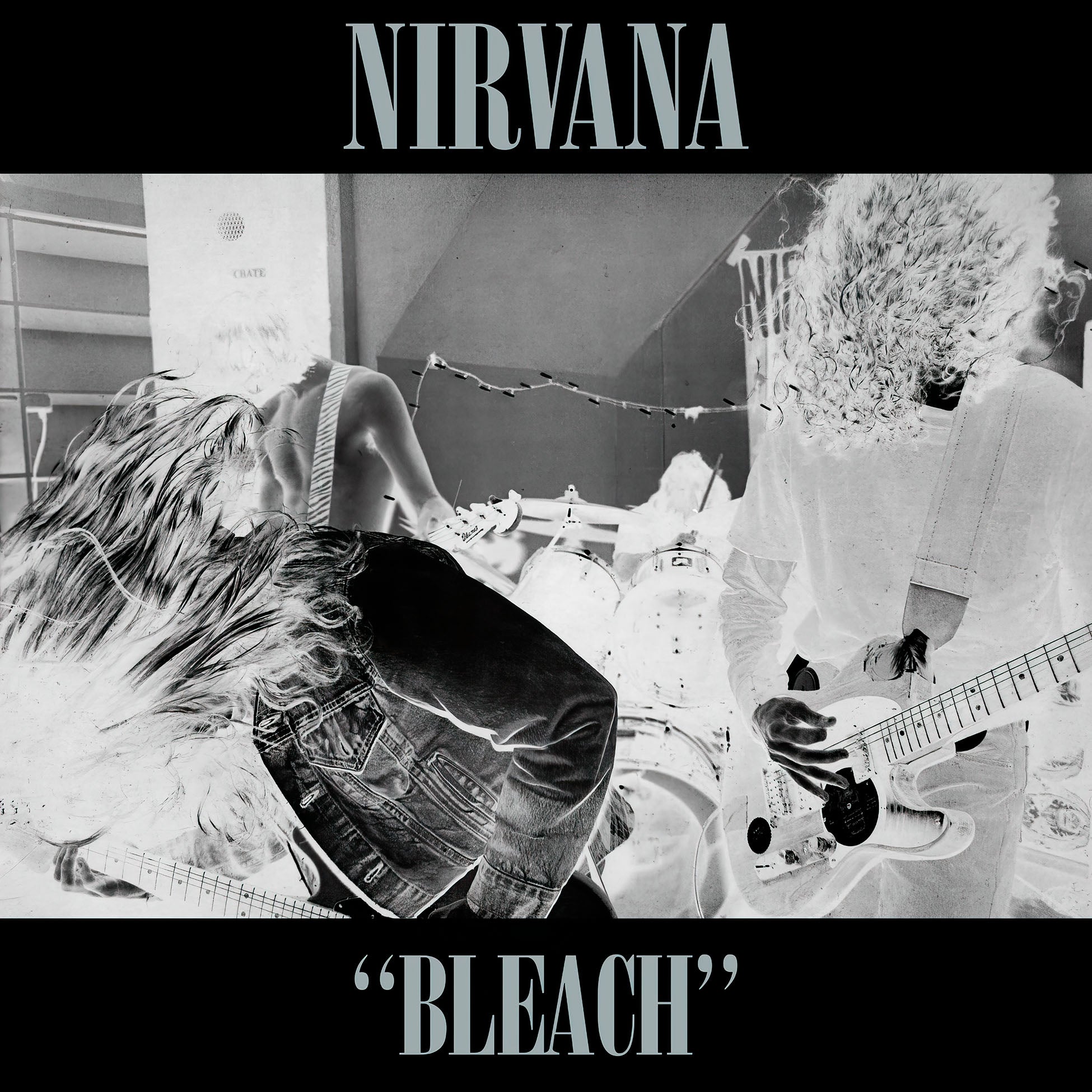 Nirvana, bleach, kurt kobain, cover, album, album art, vinyl, about a girl,
