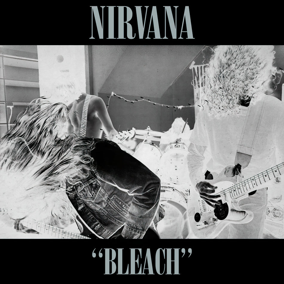 Nirvana, bleach, kurt kobain, cover, album, album art, vinyl, about a girl,