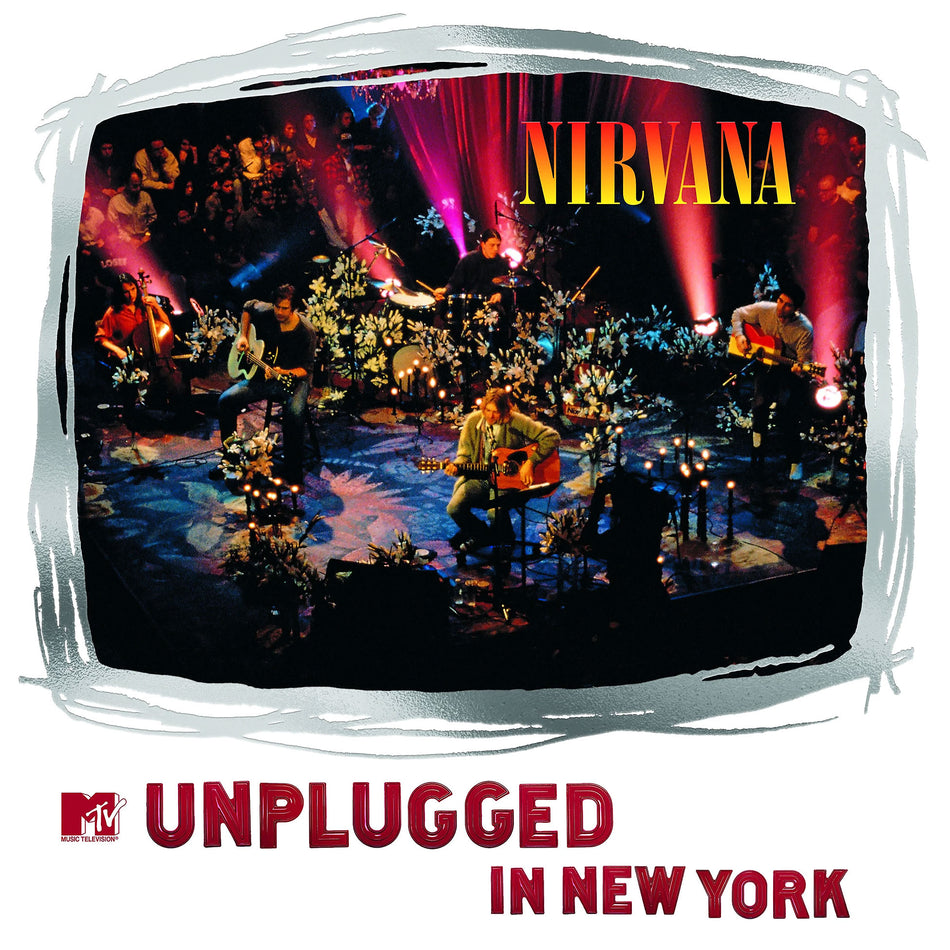 nirvana, unplugged, unplugged in new york, mtv unplugged, 25th anniversary, black vinyl, album cover, album art, cover, cover art, vinyl,