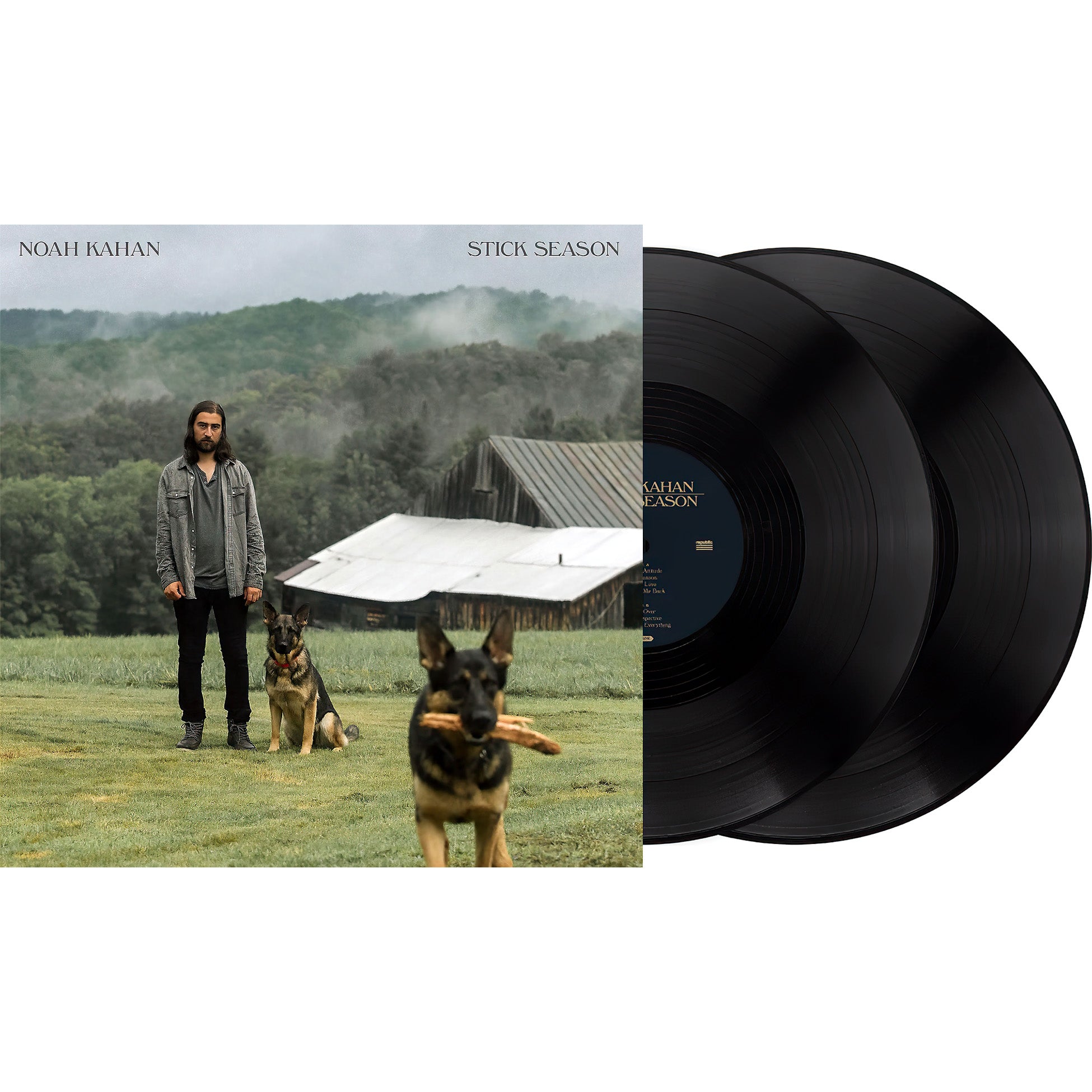 Noah Kahan - Stick Season vinyl LP packshot, gatefold jacket, singer-songwriter acoustic folk