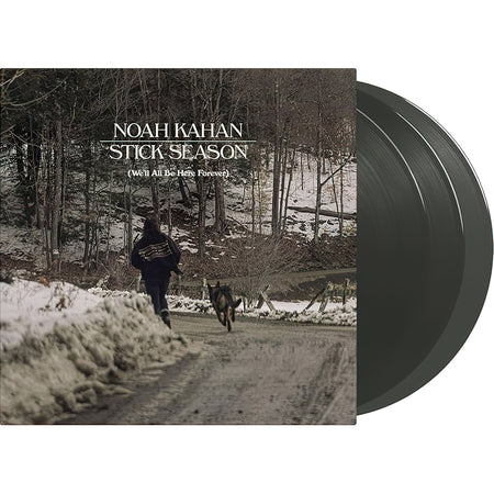 Noah Kahan - Stick Season (We’ll All Be Here Forever) vinyl packshot, 2 LP black ice variant, folk-pop and Americana