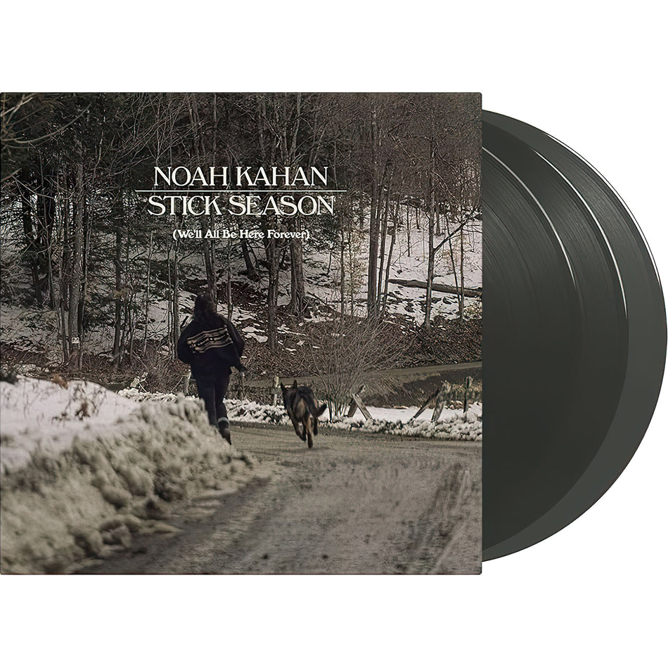 Noah Kahan - Stick Season (We’ll All Be Here Forever) vinyl packshot, 2 LP black ice variant, folk-pop and Americana