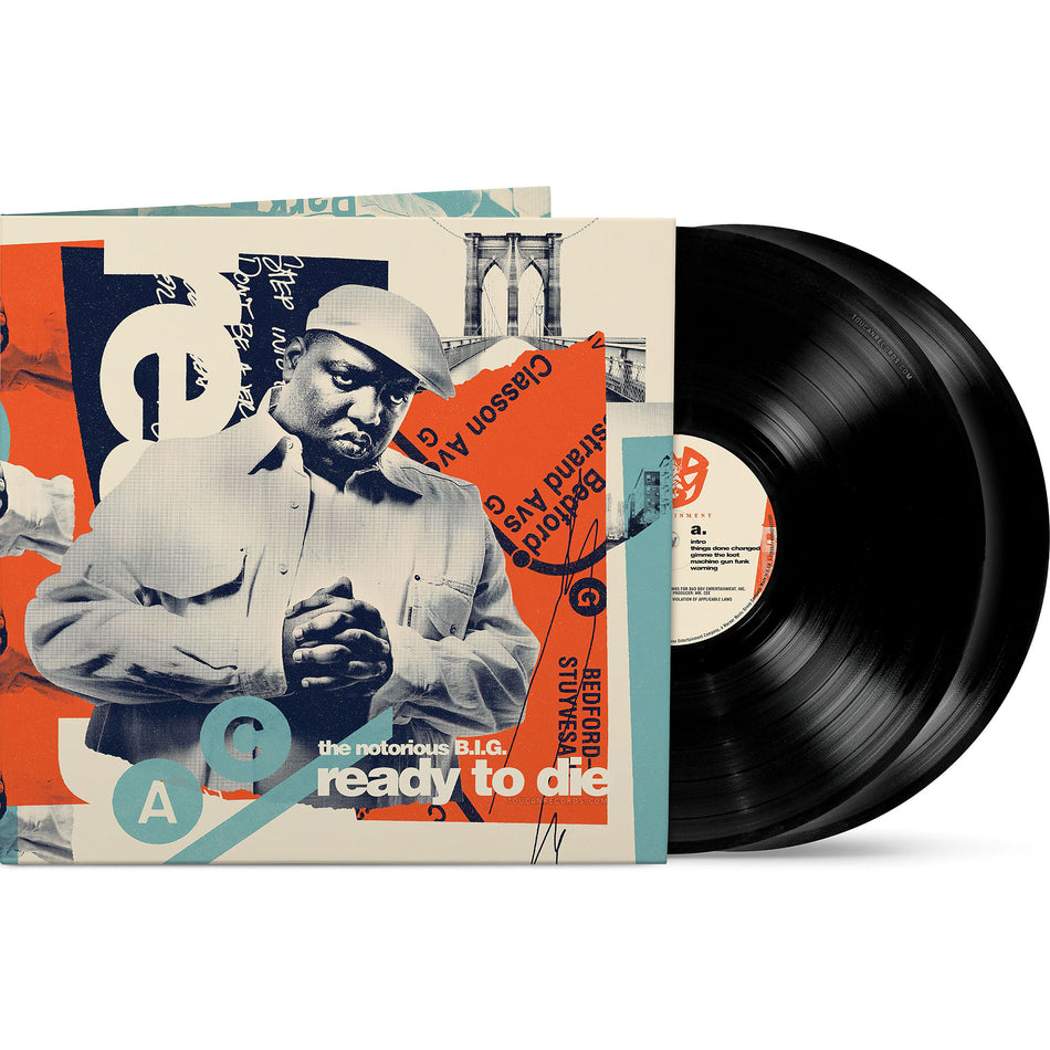 The Notorious B.I.G. - Ready To Die vinyl LP packshot, limited 30th Anniversary 2LP edition with alternate cover and gatefold