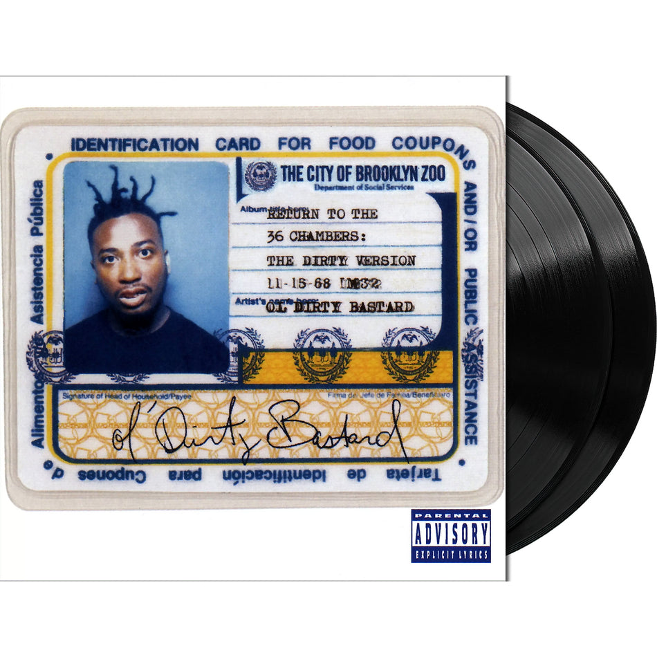 Ol' Dirty Bastard - Return to the 36 Chambers: The Dirty Version packshot, black vinyl 2-LP at ToucanRecords.com