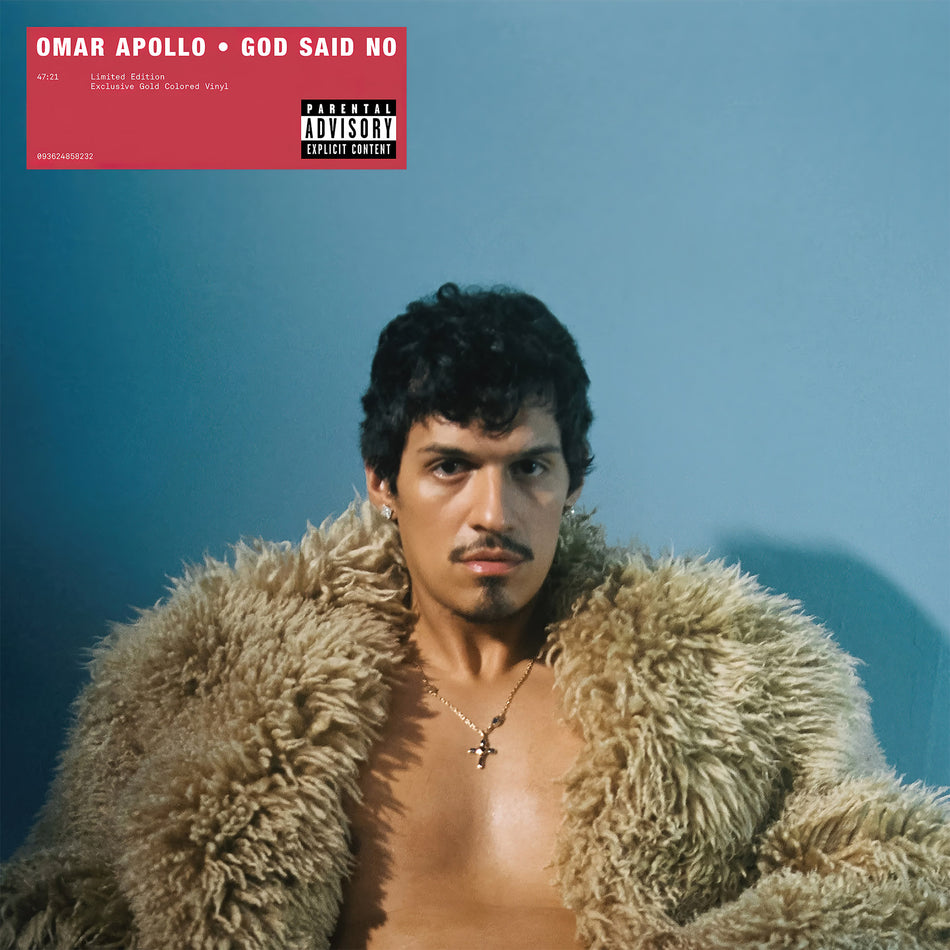 Omar Apollo, God Said No, Indie Exclusive, Gold Colored Vinyl, cover, album, vinyl