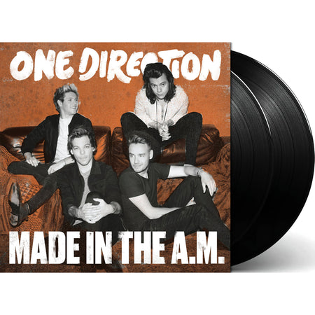 One Direction - Made In The A.M. packshot, black vinyl 2‑LP pressing, pop rock farewell album – ToucanRecords.com