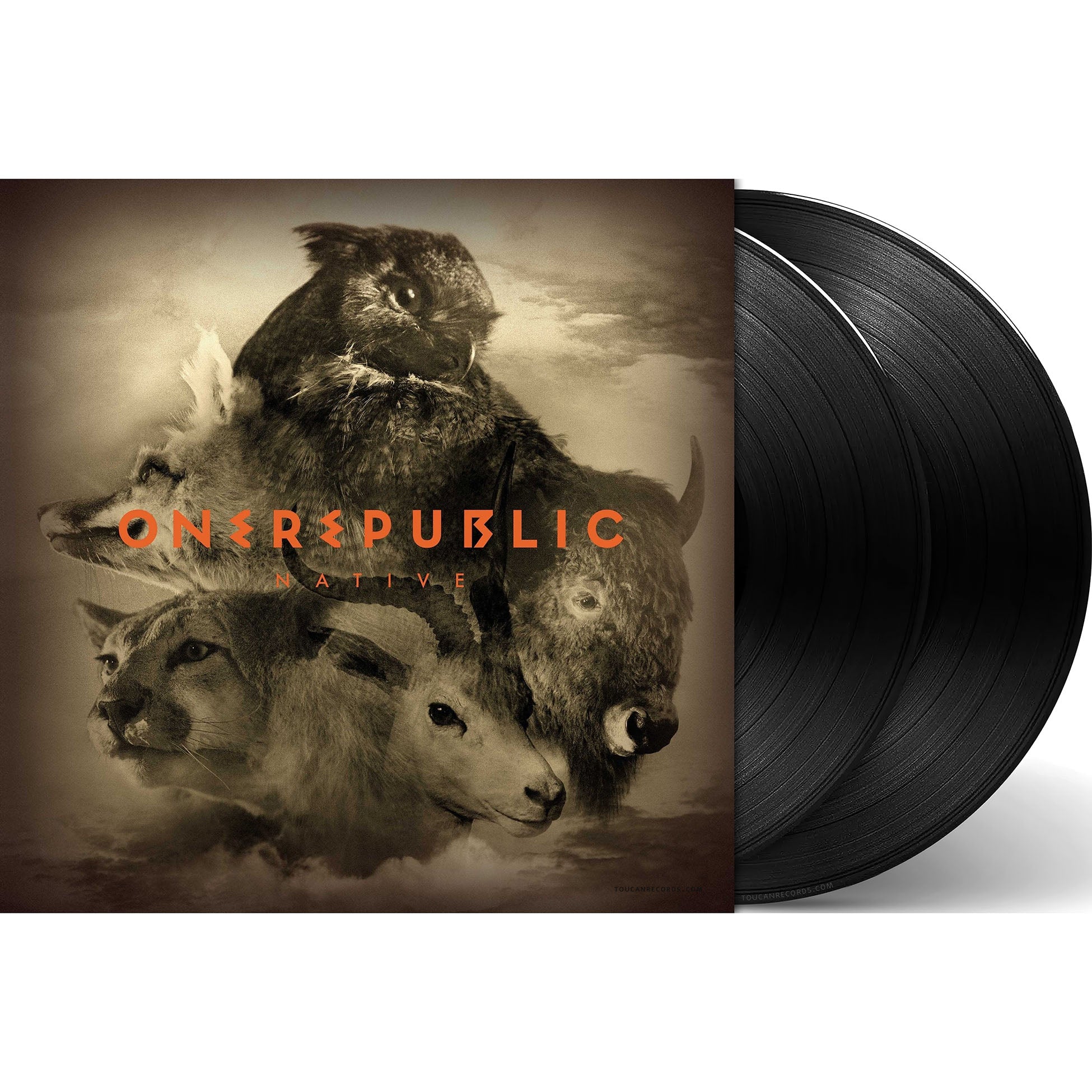 OneRepublic Native packshot for the expanded edition black vinyl 2LP with gatefold sleeve at ToucanRecords.com