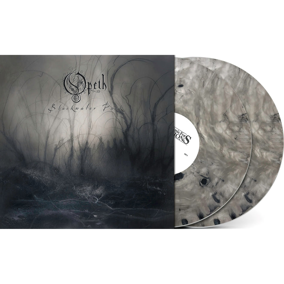 Blackwater Park packshot, white & black marble pressing, progressive metal classic – featured at ToucanRecords.com