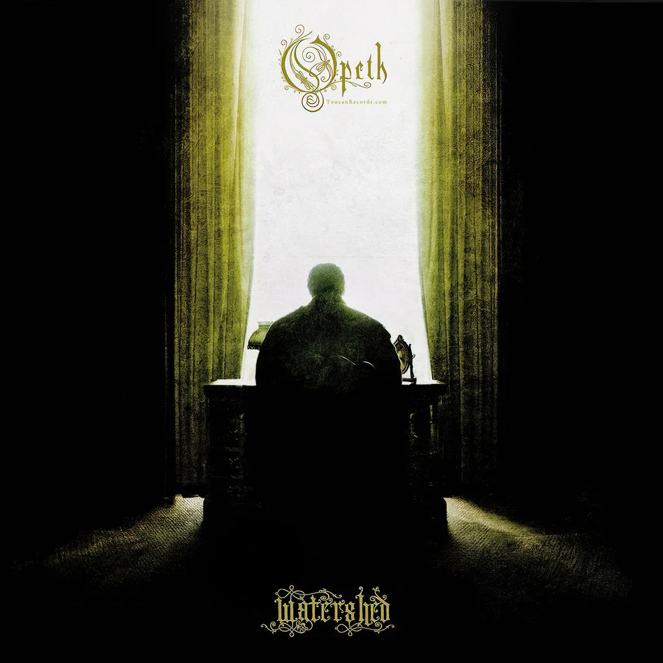 Opeth Watershed silver and black marble 2LP vinyl album cover available at ToucanRecords.com for progressive metal fans.