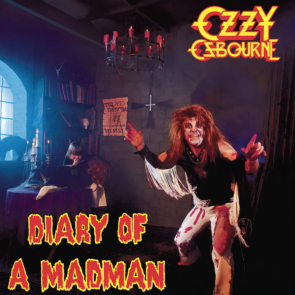 ozzy osbourne, diary of a madman, black vinyl, vinyl, 30th anniversary, album cover, cover, album art,