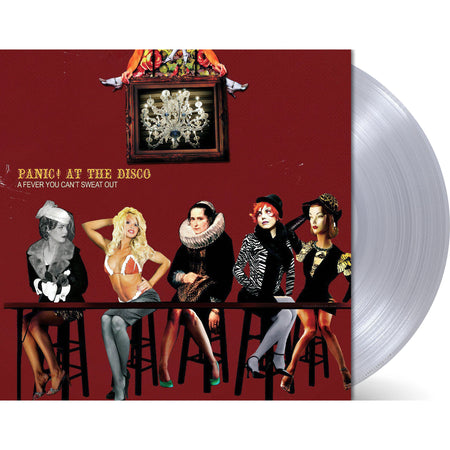 Panic! At The Disco A Fever You Can't Sweat Out packshot, limited edition silver vinyl LP with gatefold jacket and poster. Available at ToucanRecords.com