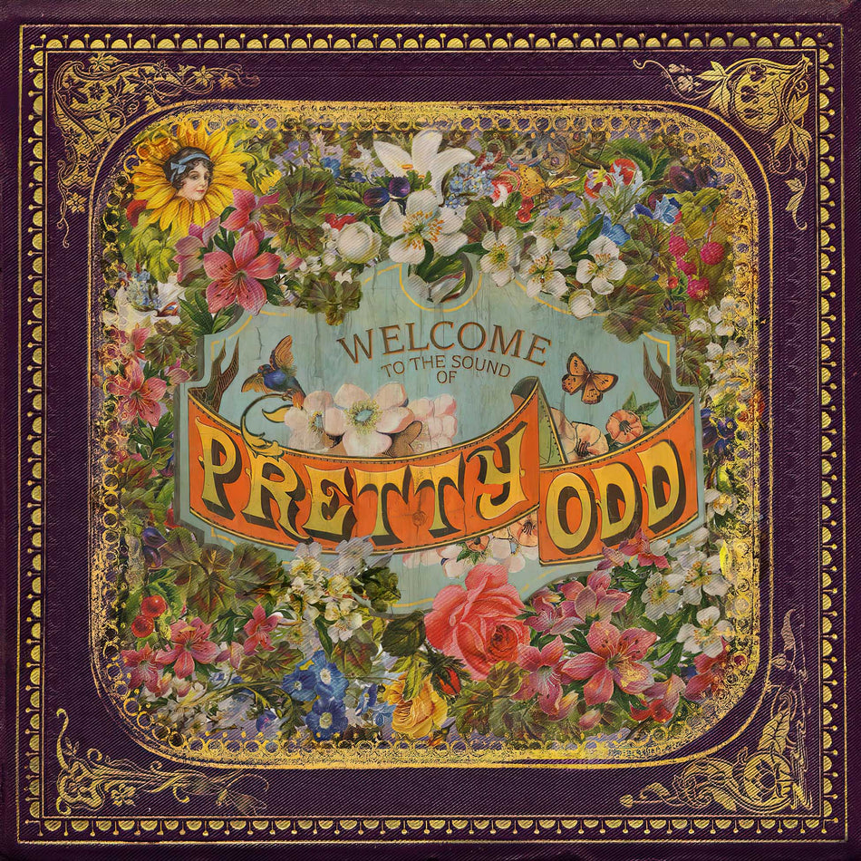 Panic At The Disco Pretty Odd album cover artwork, 2008 baroque pop release, alternative rock vinyl
