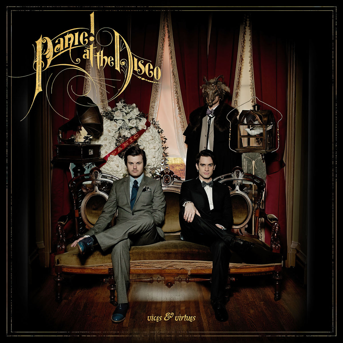 Vices & Virtues cover artwork for Panic! At The Disco black vinyl LP at ToucanRecords.com
