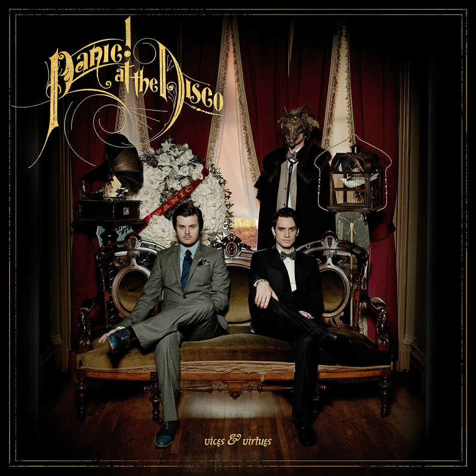 Vices & Virtues cover artwork for Panic! At The Disco black vinyl LP at ToucanRecords.com