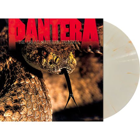 Pantera - The Great Southern Trendkill packshot, white and orange marbled vinyl pressing, 1990s extreme groove metal