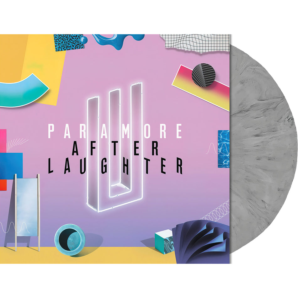 Paramore - After Laughter packshot, black and white marbled vinyl pressing, New Wave & Indie Pop album