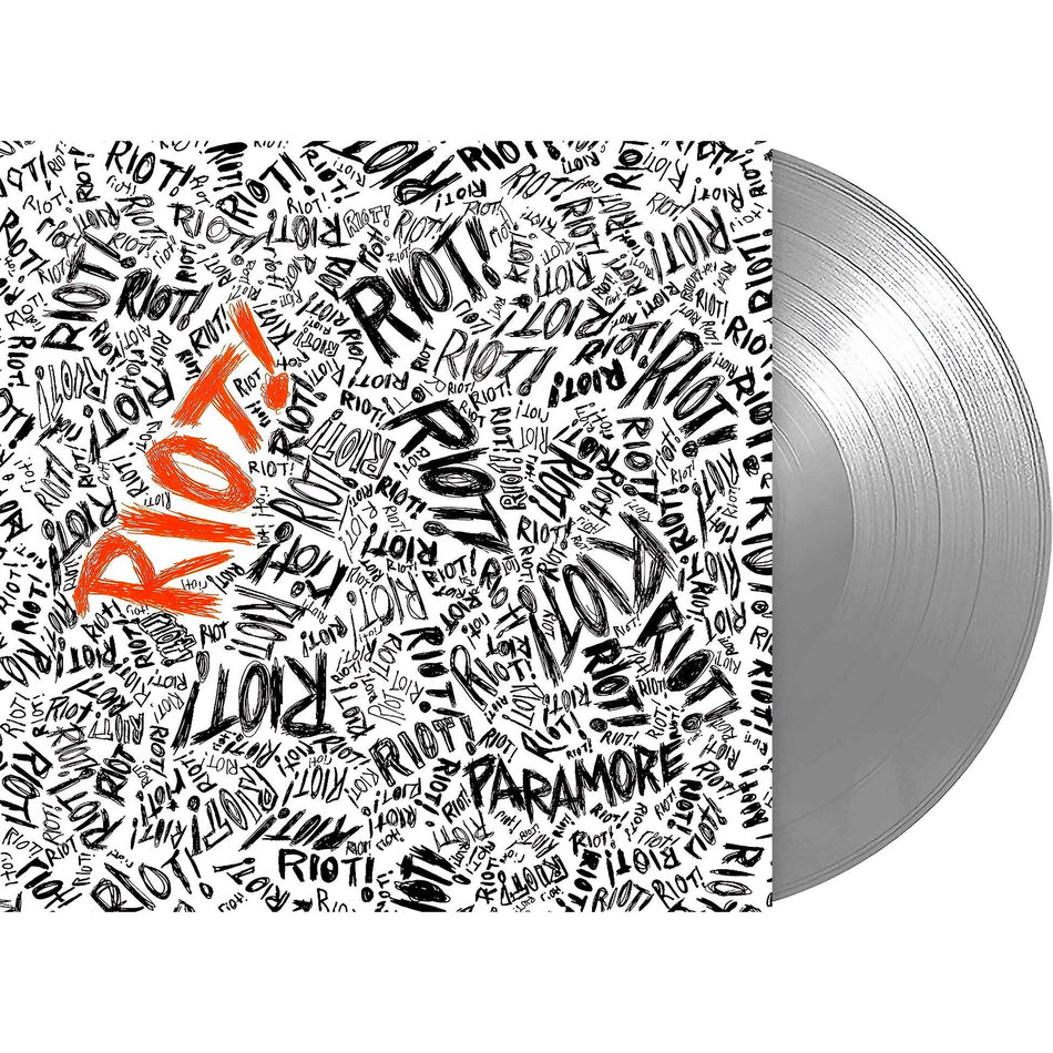 Paramore, Riot, Silver Vinyl, Colored Vinyl, cover, album, album art, vinyl, packshot
