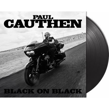 Paul Cauthen Black On Black,pressed on  black ice colored vinyl LP, packshot image. This album is Country Rock, Americana & Outlaw Country.