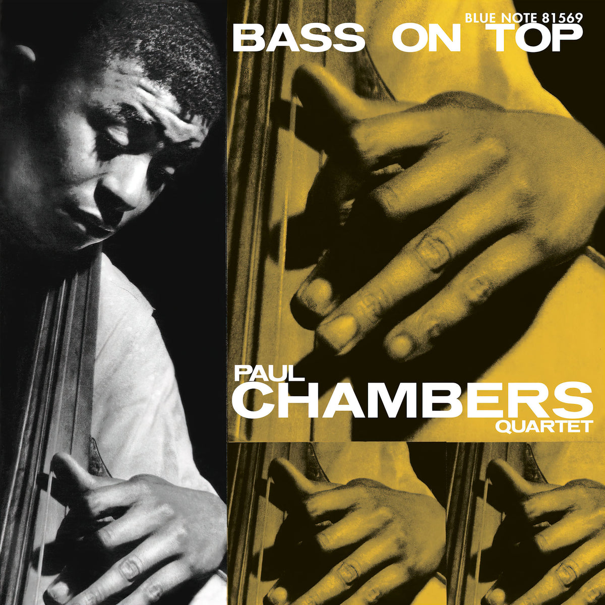 paul chambers, paul chambers quartet, bass on top, blue note, tone poet, tone poet series, album cover, album art, cover, cover art, vinyl,