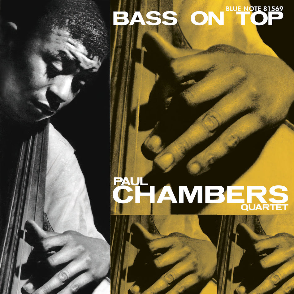 paul chambers, paul chambers quartet, bass on top, blue note, tone poet, tone poet series, album cover, album art, cover, cover art, vinyl,