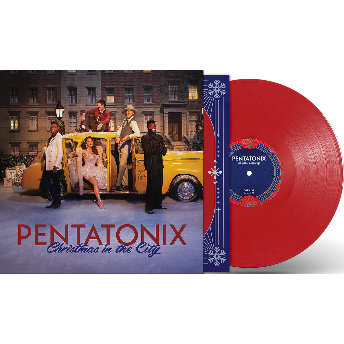 Christmas In The City Pentatonix packshot red brick color vinyl LP