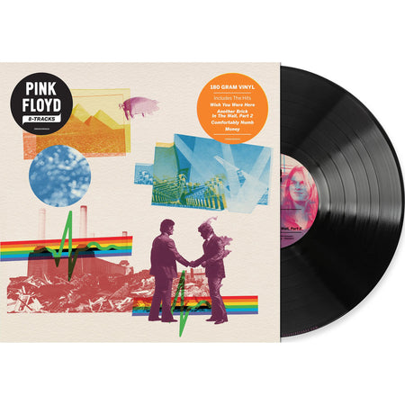 Pink Floyd 8-Tracks 180g black vinyl record packshot image for the UK import gatefold pressing.