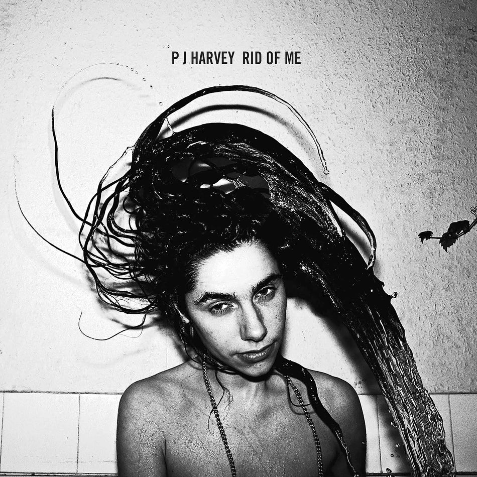PJ Harvey - Rid Of Me album cover, black vinyl LP edition, 1993 alternative rock classic - shop ToucanRecords.com
