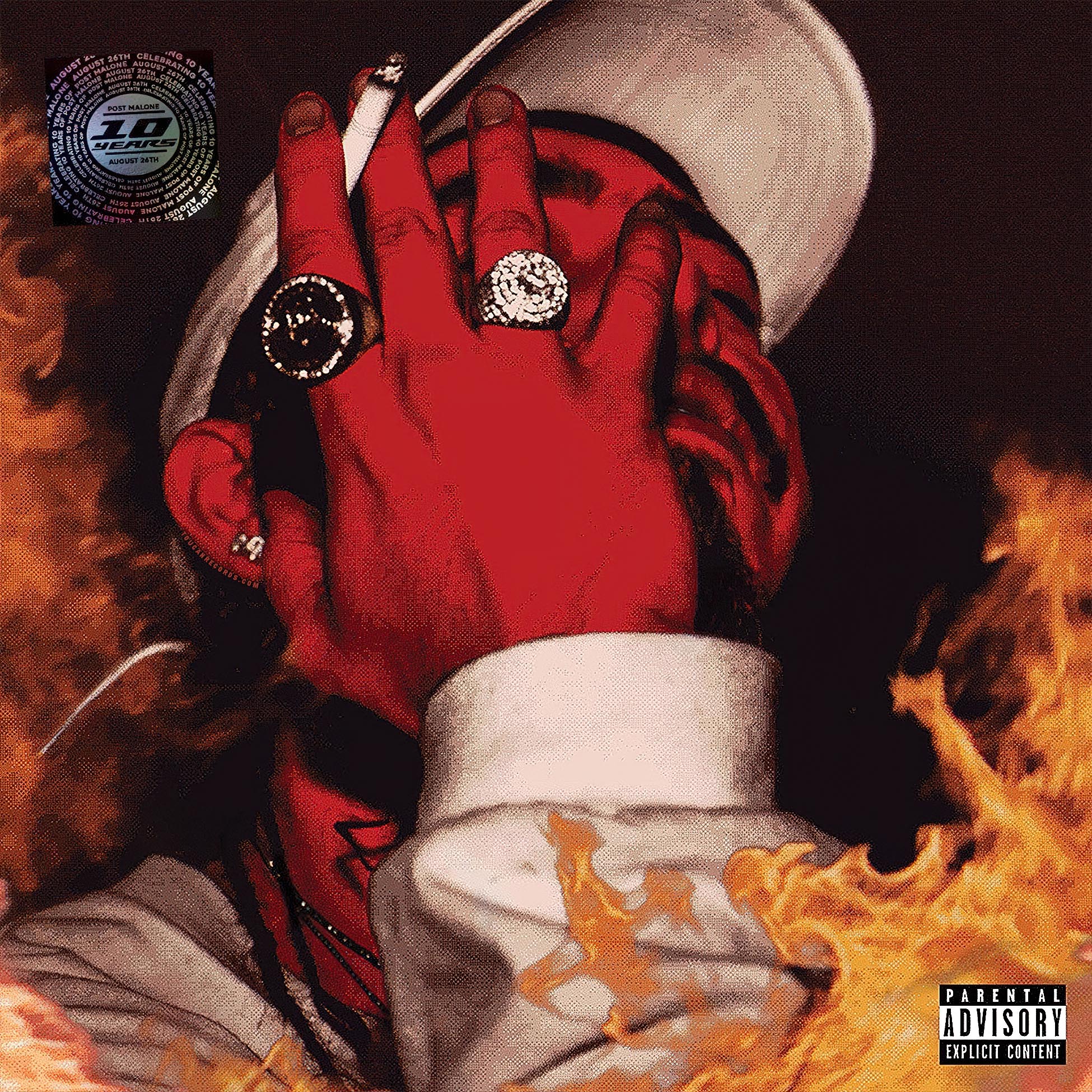 Post Malone August 26 album cover art for Spring Leaf Green vinyl LP, Indie Exclusive 10th Anniversary featuring the song, 'Money Made Me Do It' at ToucanRecords.com