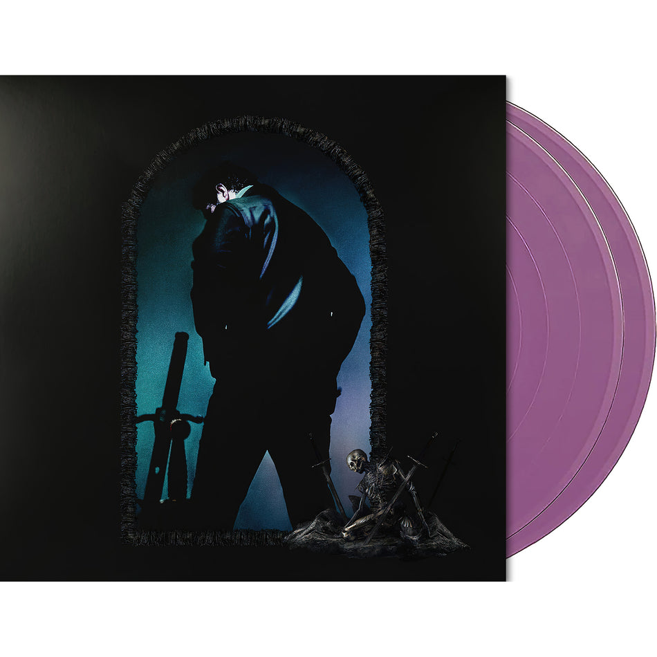 post malone, hollywood's bleeding, packshot, lavender vinyl, colored vinyl, album cover, vinyl, album art, cover art,