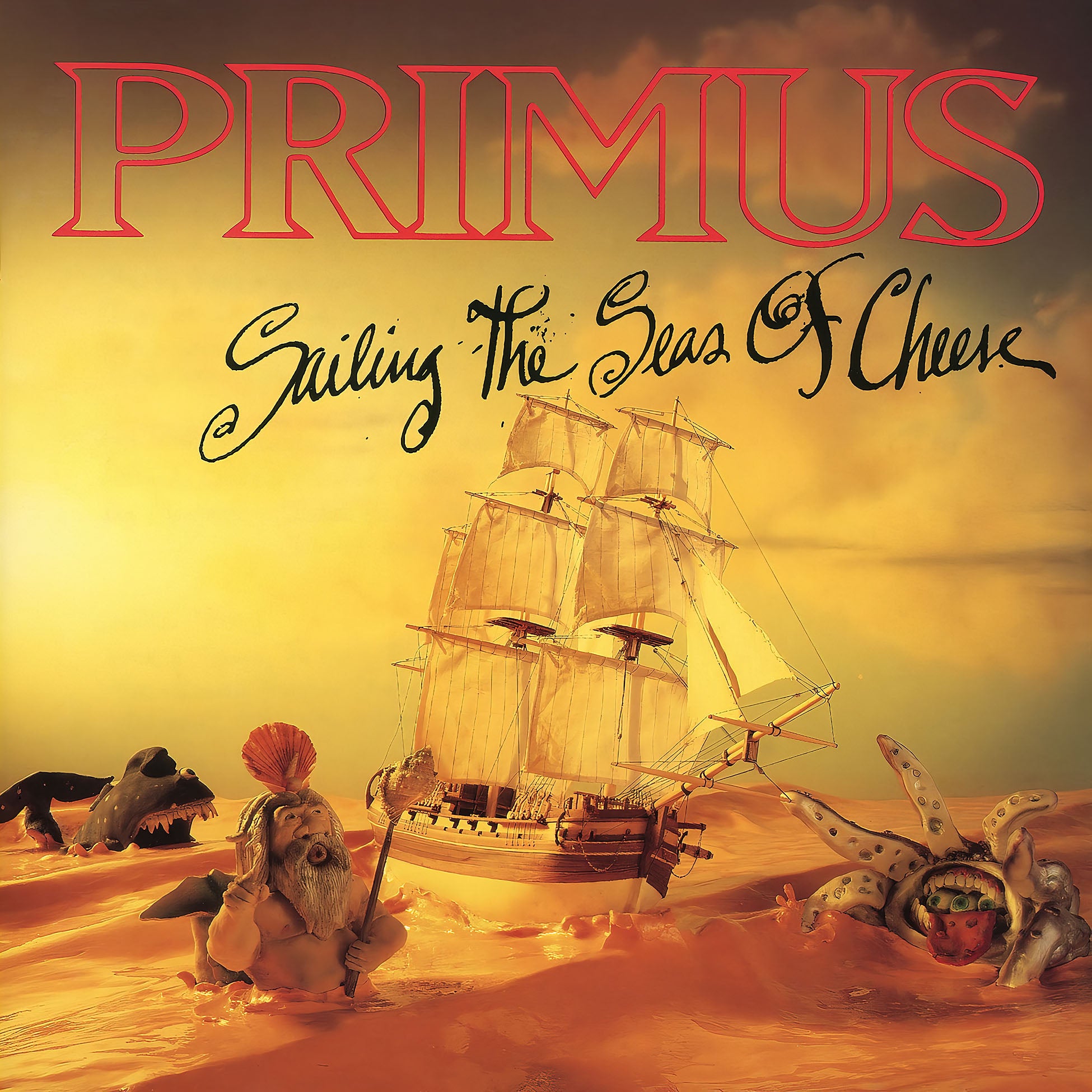 Primus Sailing The Seas Of Cheese cover art, 180-gram vinyl pressing, 1991 Platinum funk metal classic with Les Claypool remix