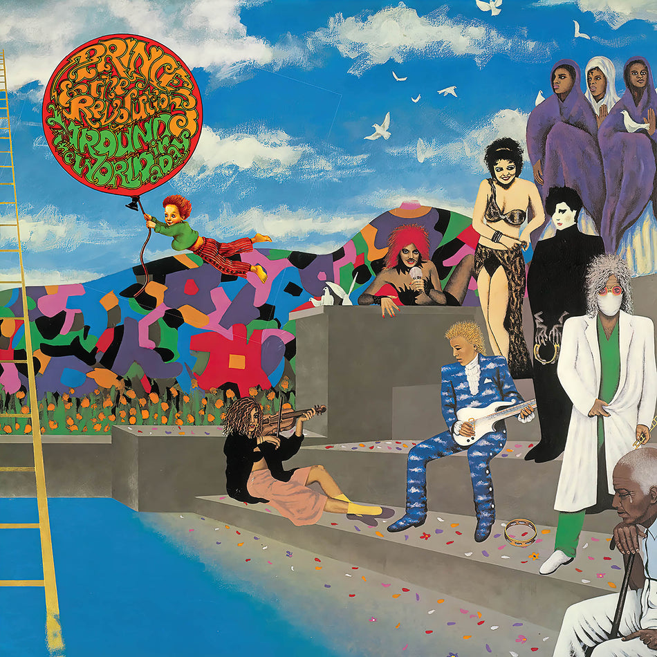 Prince and The Revolution – Around The World in a Day album cover, black vinyl LP, iconic ’80s pop-funk release — available at ToucanRecords.com