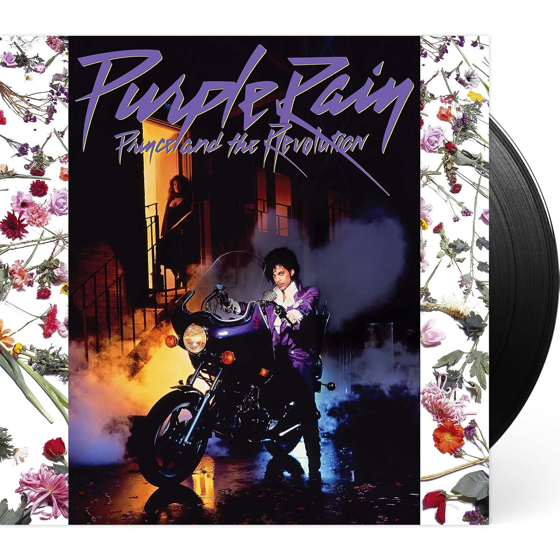prince, the revolution, album cover, over art, packshot, vinyl, soundtrack, Purple Rain, When Doves Cry, Let's Go Crazy,
