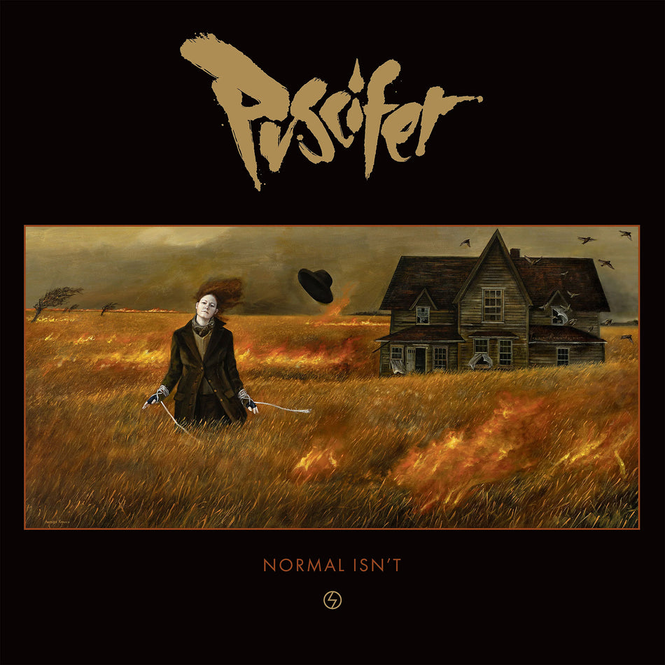 Puscifer Normal Isn't album cover, Limited Edition Indie Exclusive orange swirl vinyl, 2LP, Post-Punk Industrial Rock -- available at ToucanRecords.com