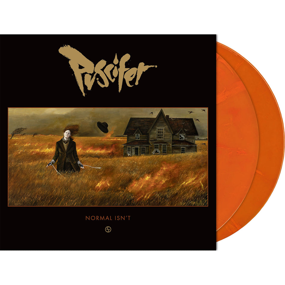 Puscifer - Normal Isn't packshot, Indie Exclusive orange swirl gatefold 2LP, Industrial Alternative Rock vinyl