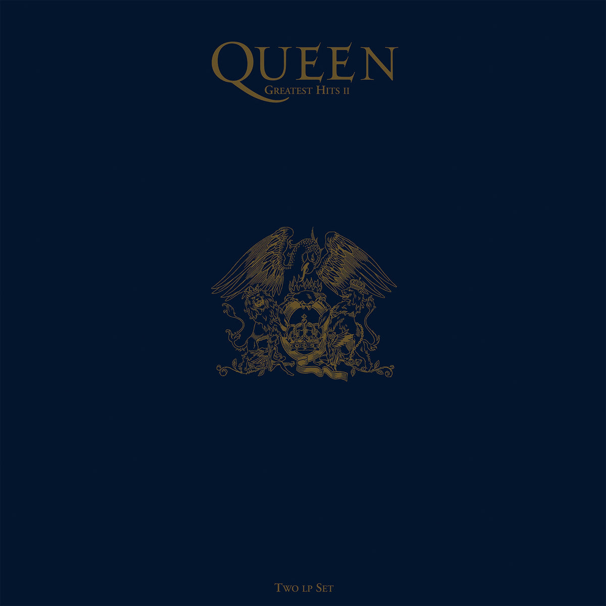 Queen - Greatest Hits II album cover, 180g black vinyl 2LP, half-speed mastered at Abbey Road Studios, gatefold jacket -- ToucanRecords.com