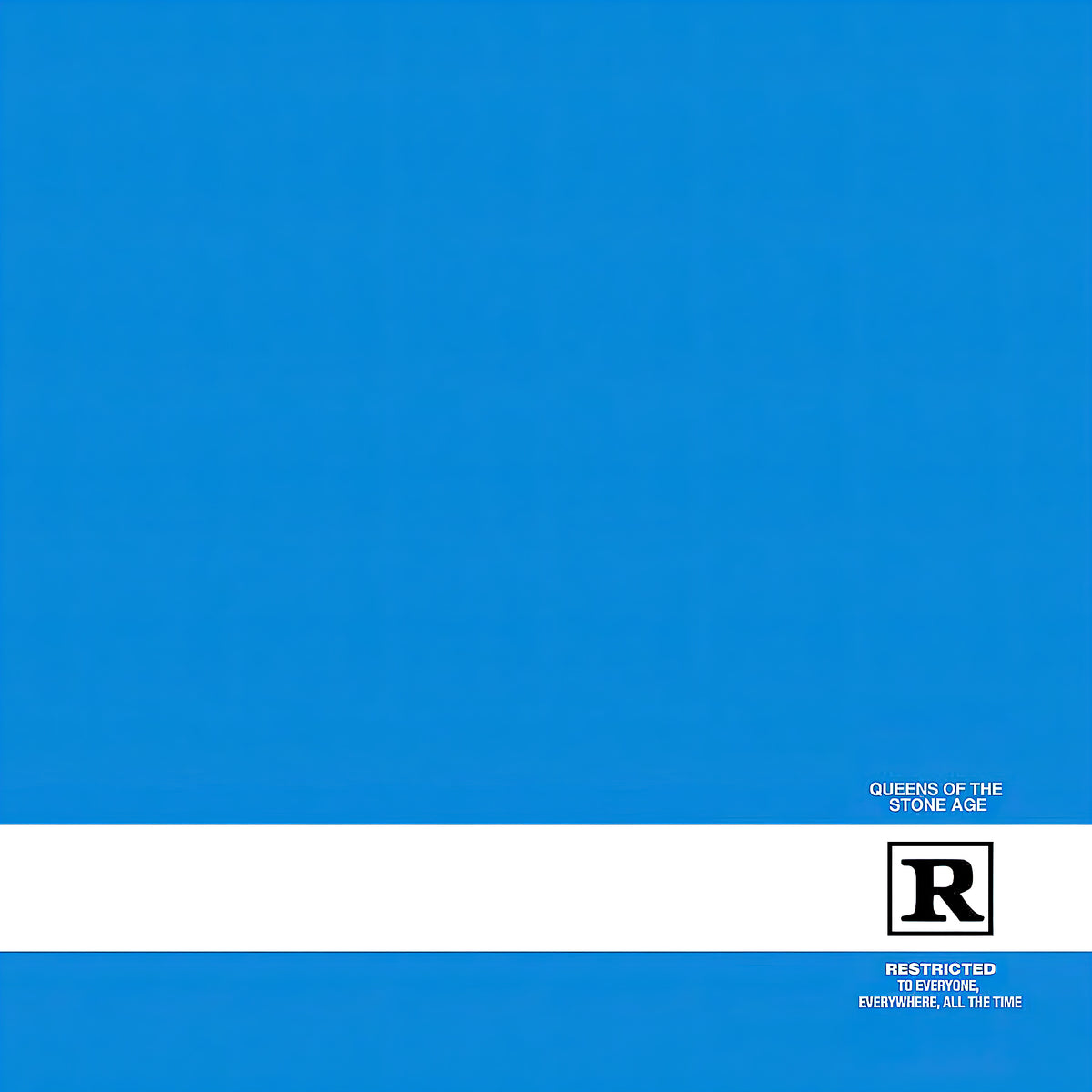 Queens Of The Stone Age - Rated R album cover, 180g vinyl LP reissue with original blue artwork and a gatefold jacket, 2000 alternative rock release - ToucanRecords.com