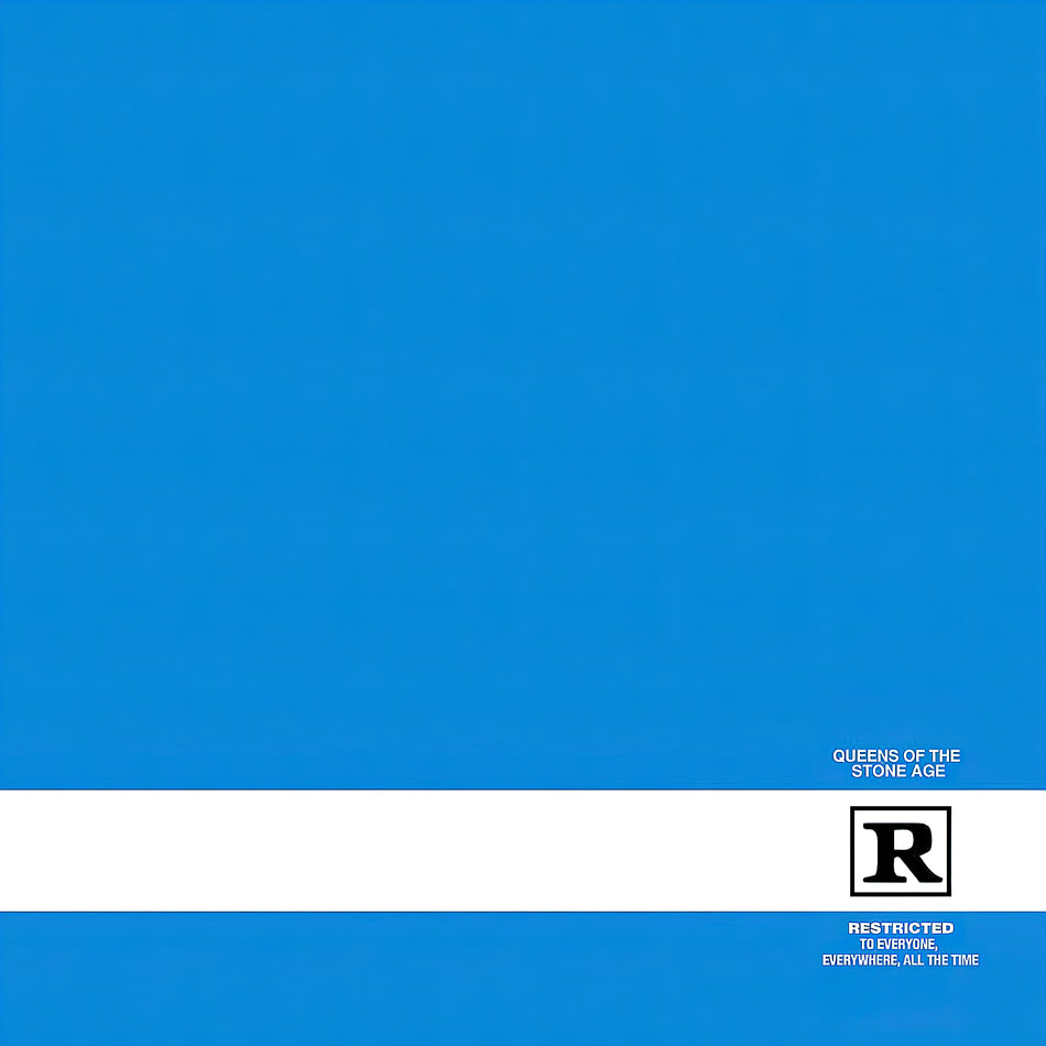 Queens Of The Stone Age - Rated R album cover, 180g vinyl LP reissue with original blue artwork and a gatefold jacket, 2000 alternative rock release - ToucanRecords.com