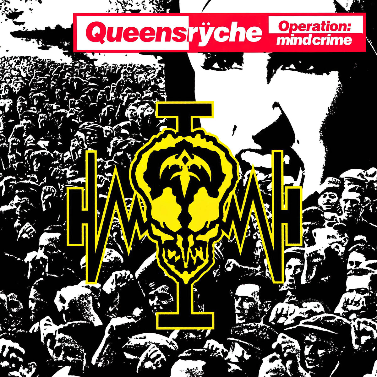 Queensryche Operation: Mindcrime album cover for the 2LP black vinyl LP remastered at Abbey Road Studios