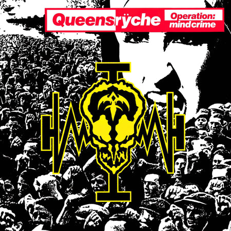 Queensryche Operation: Mindcrime album cover for the 2LP black vinyl LP remastered at Abbey Road Studios