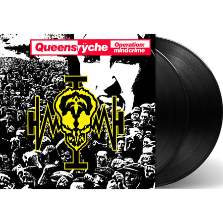 Queensryche Operation: Mindcrime packshot of the progressive metal 2LP remastered vinyl LP available at ToucanRecords.com. Printed Inner Sleeves.