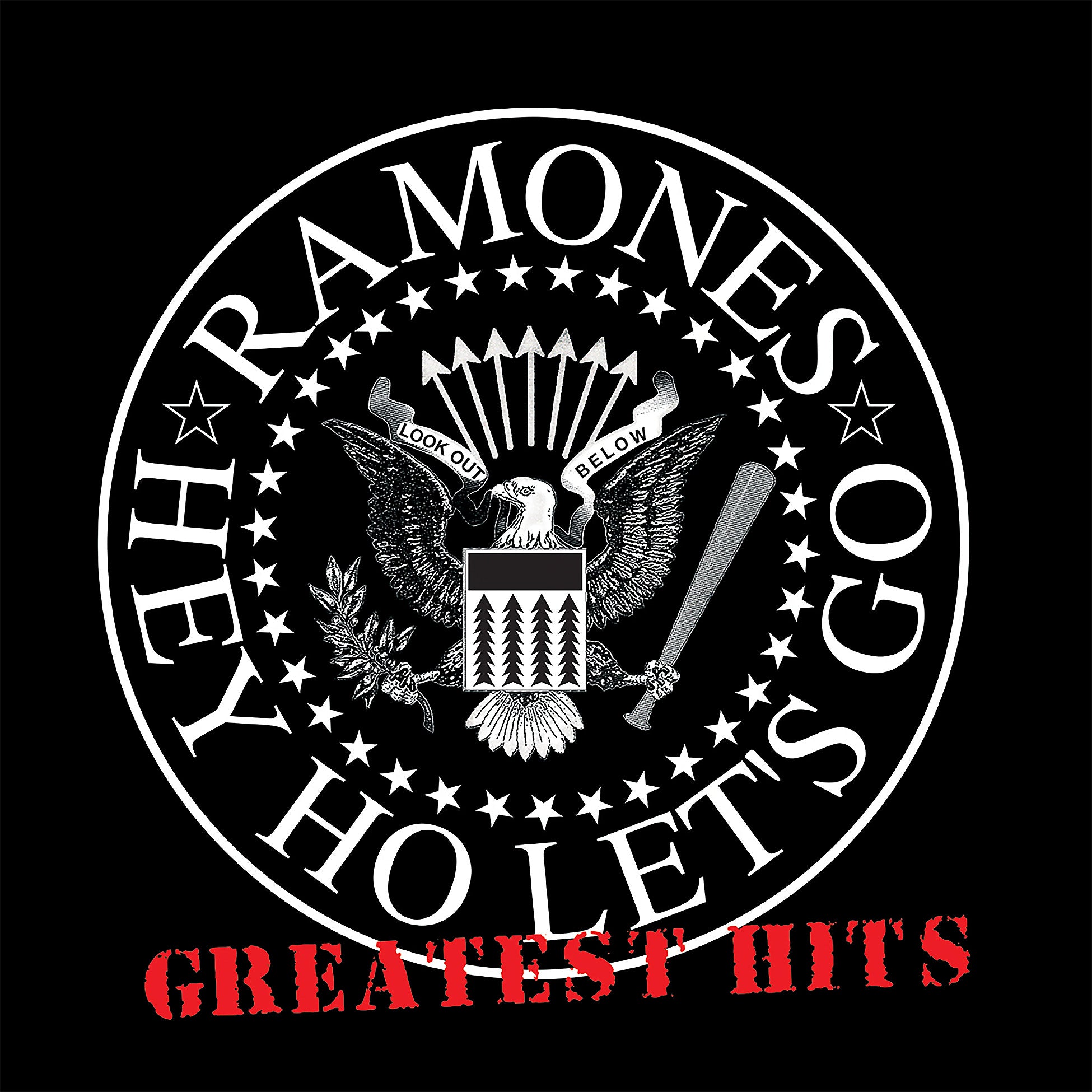 Ramones - Greatest Hits album cover, clear vinyl LP, Start Your Ear Off Right 2026 indie exclusive from ToucanRecords.com