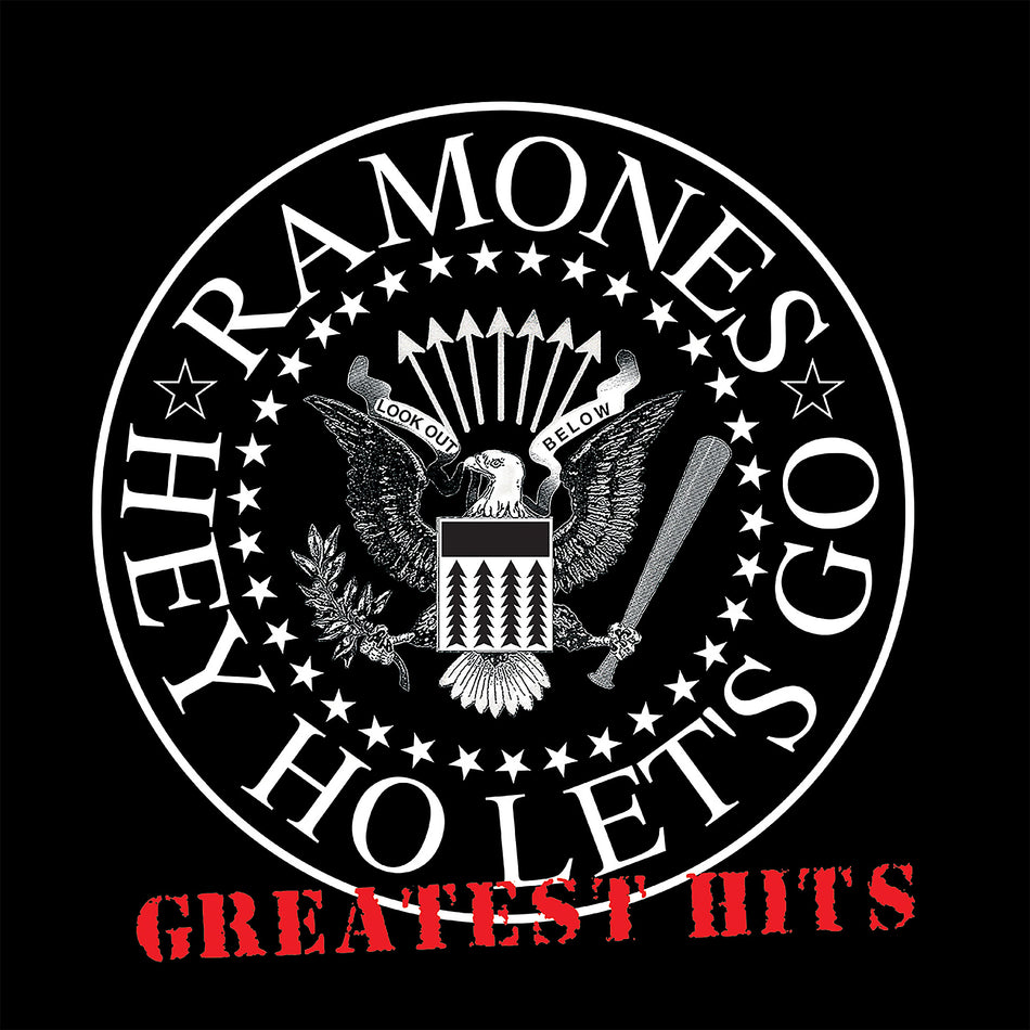 Ramones - Greatest Hits album cover, clear vinyl LP, Start Your Ear Off Right 2026 indie exclusive from ToucanRecords.com