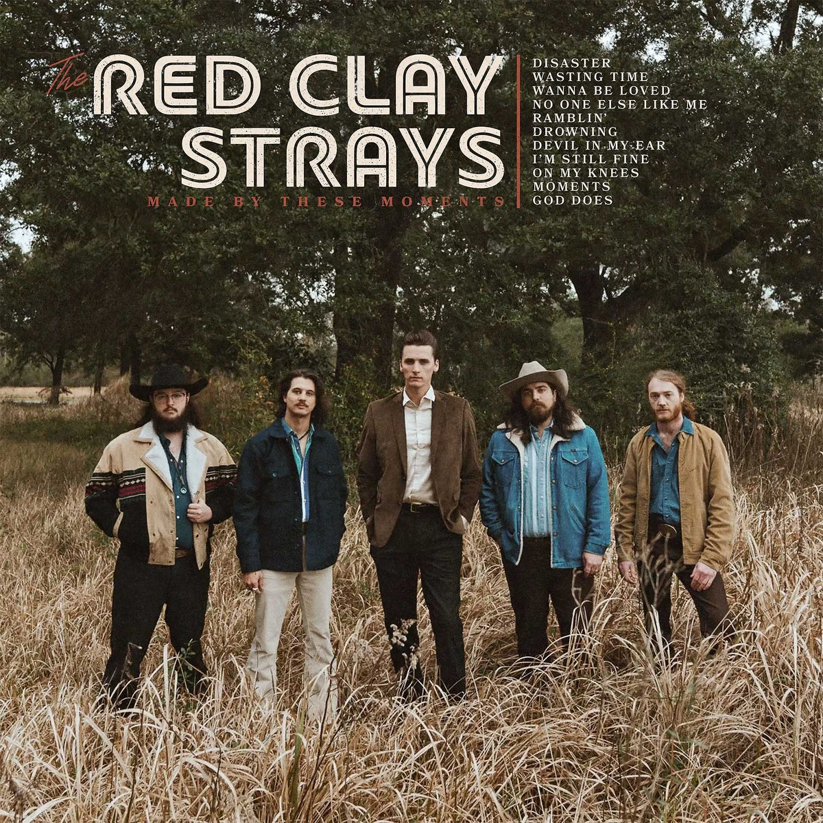 the red clay strays, made by these moments, red clay strays, milky clear, vinyl, transparent white album cover, album art, cover, cover art,