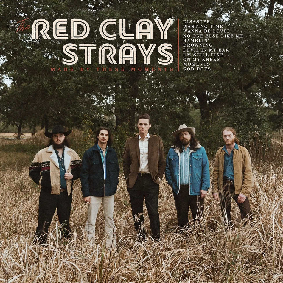 the red clay strays, made by these moments, red clay strays, milky clear, vinyl, transparent white album cover, album art, cover, cover art,
