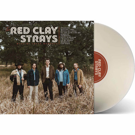 the red clay strays, made by these moments, packshot, red clay strays, milky clear, vinyl, transparent white album cover, album art, cover, cover art,