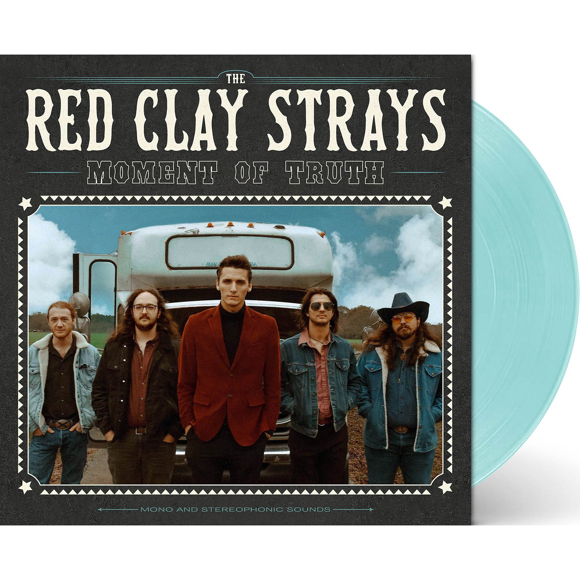 the red clay strays, moment of truth, packshot, red clay strays, sea glass vinyl, seaglass, vinyl, album cover, cover, album art, cover art,