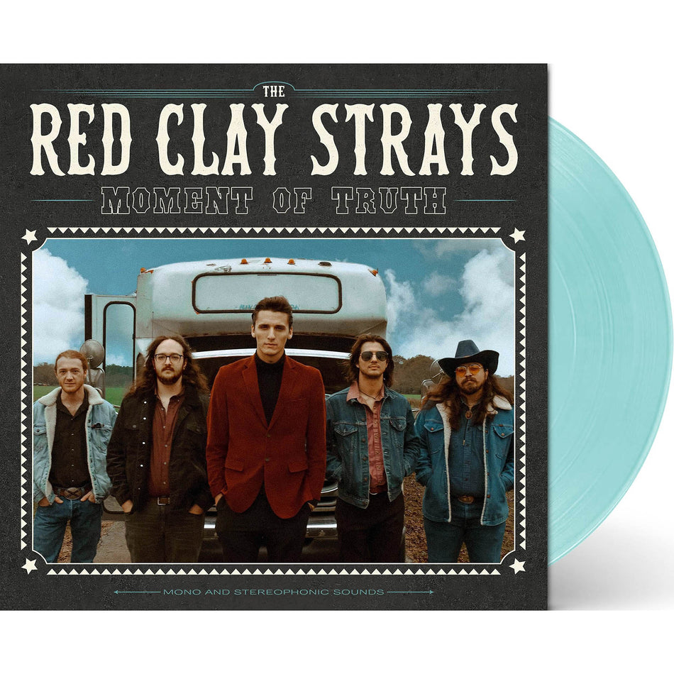 the red clay strays, moment of truth, packshot, red clay strays, sea glass vinyl, seaglass, vinyl, album cover, cover, album art, cover art,