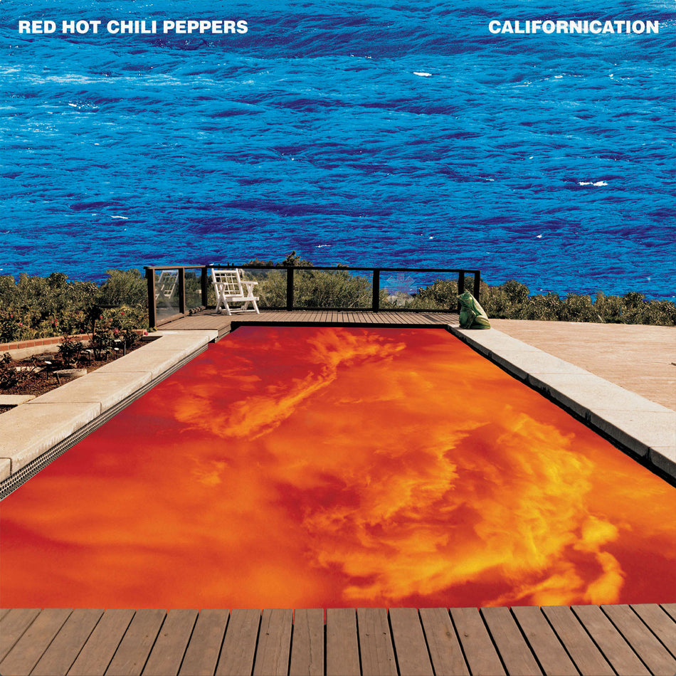 Red Hot Chili Peppers Californication album cover, red and ocean blue 2LP 25th anniversary, alternative rock / funk rock